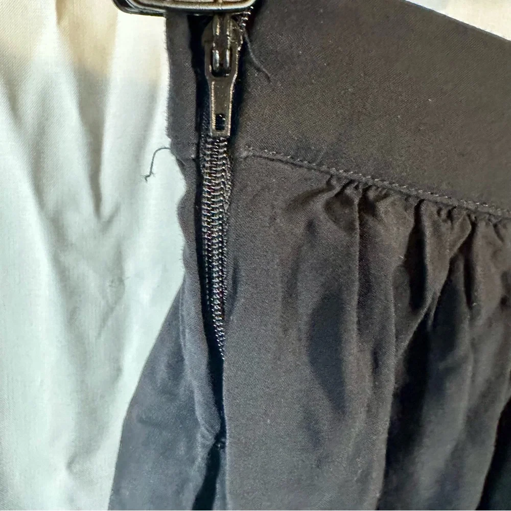 ModCloth black bow waist A-line swing midi skirt women’s small - Picture 7 of 10